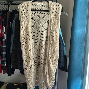 Crochet throw over